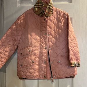 Burberry girls quilted jacket size 6